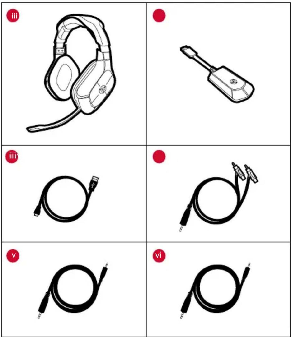 Gioteck HC5UNI-21-MU - PARTS LIST - 1