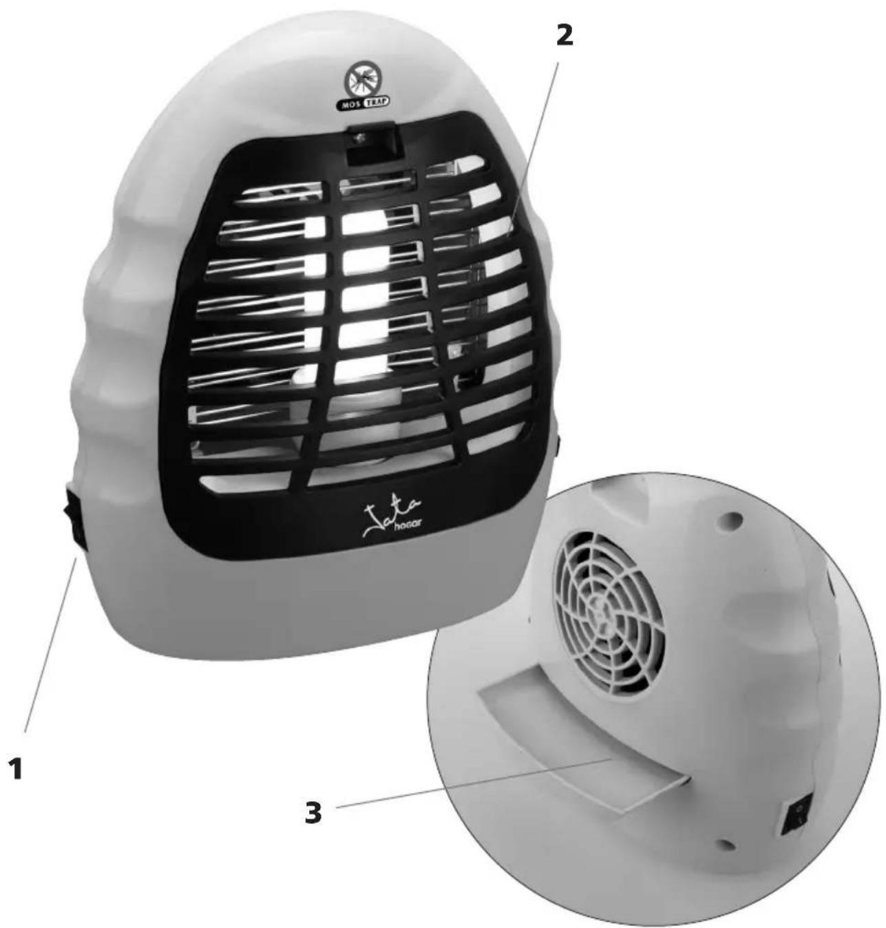 JATA MIE3 - Mata insectos eléctrico Apanha insetos eléctrico • Electric insect killer - 1