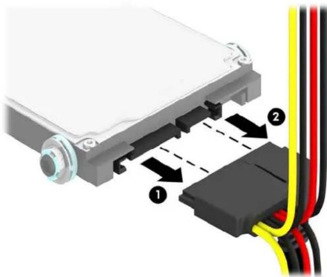 HP ProDesk P1G57EA - Removing a 2.5-inch hard drive - 1