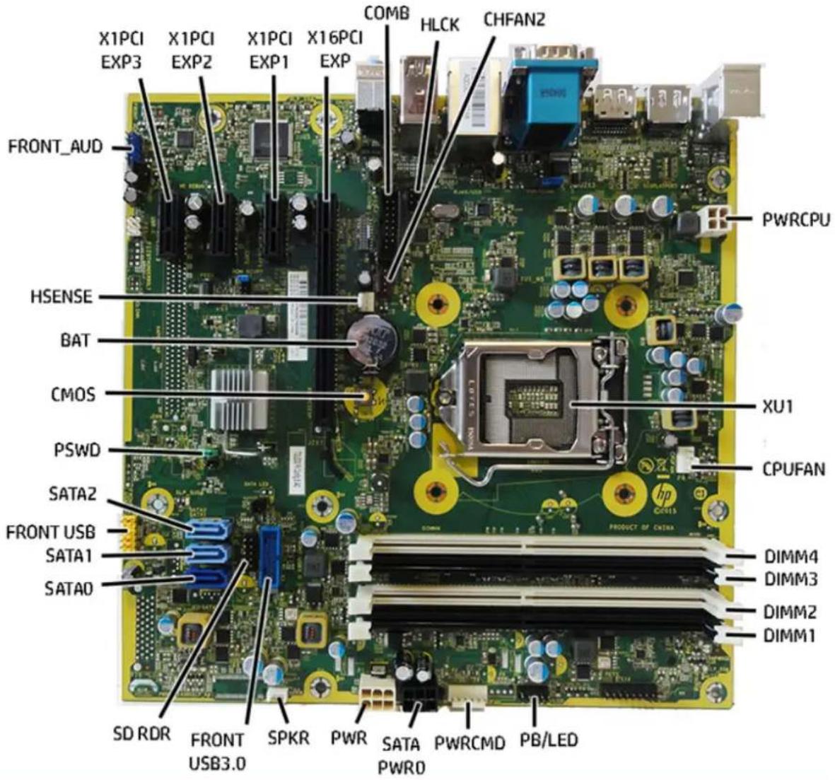 HP ProDesk P1G57EA - System board - 4