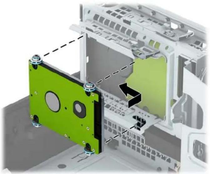 HP ProDesk P1G57EA - Installing a 2.5-inch hard drive - 3