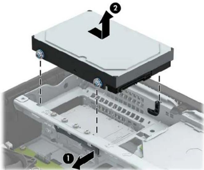 HP ProDesk P1G57EA - Removing and replacing a primary 3.5-inch hard drive - 3