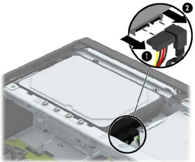 HP ProDesk P1G57EA - Removing and replacing a primary 3.5-inch hard drive - 2