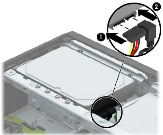 HP ProDesk P1G57EA - Removing and replacing a primary 3.5-inch hard drive - 7