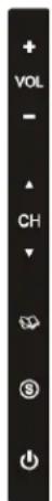 Sceptre X325BV-FMDR - Via TV Side Panel Buttons - 1