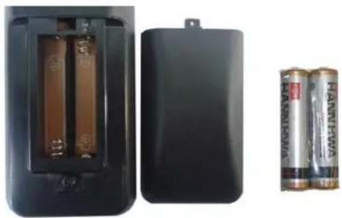 Sceptre X325BV-FMDR - Installing Batteries to the Remote Control - 1