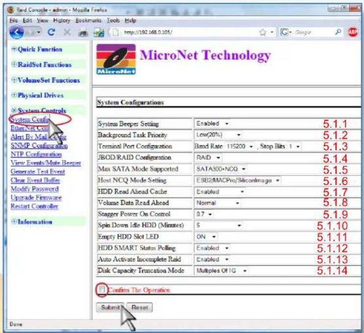 Micronet RAIDBank4 - System Configuration Functions - 1