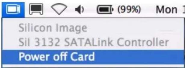 Silicon Image Sil 3132 SATALink Controller Power off Card