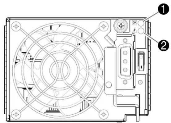 Technical diagram of a computer drive showing fan, buttons, and ventilation system with numbered annotations