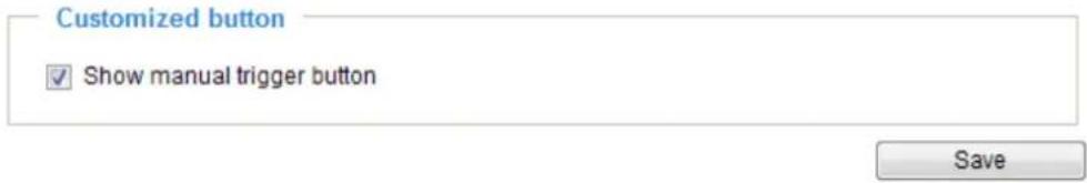 Customized button ✓ Show manual trigger button Save