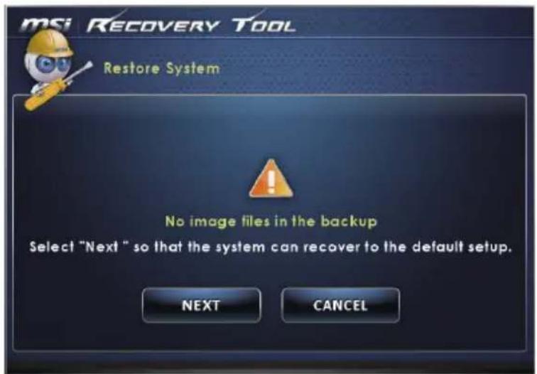 MSI Wind Top 24 2M - System Restore - 3
