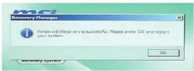 MSI Wind Top 24 2M - > Recovering the System with the Recovery Discs - 11