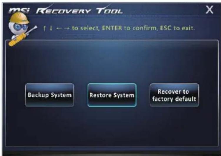 MSI Wind Top 24 2M - System Restore - 1