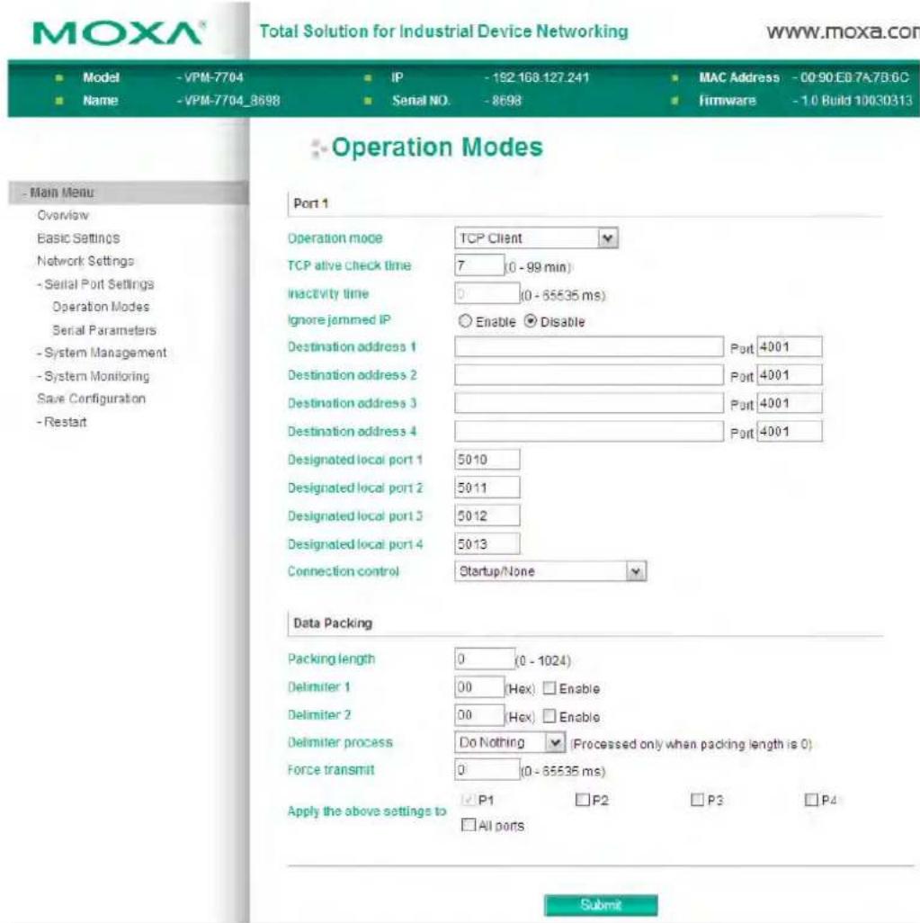 Moxa VPM-7704 - TCP Client Mode - 1