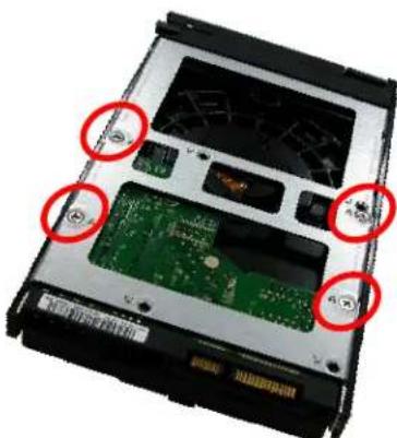 Rocstor Rocsecure NE52 - Installing 3.5" Disk in a Disk Tray - 3