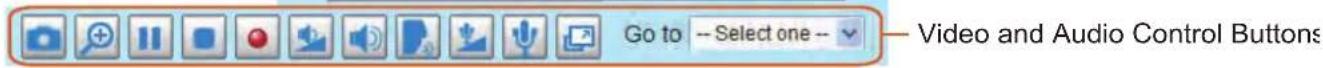 Go to -- Select one -- Video and Audio Control Buttons