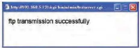 ftp transmission successfully