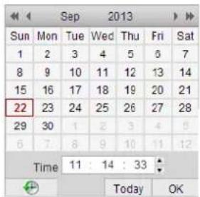 Sun Mon Tue Wed Thu Fri Sat 1 2 3 4 5 6 7 8 9 10 11 12 13 14 15 16 17 18 19 20 21 22 23 24 25 26 27 28 29 30 1 2 3 4 5 6 7 8 9 10 11 12 Time 11:14:33 Today OK