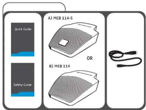 SENNHEISER MEB 102-L G - Package contents - 1