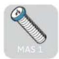 SENNHEISER MEB 102-L G - Mounting the MAS 1 microphone button - 1
