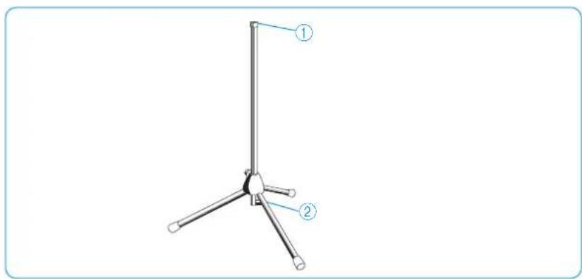SENNHEISER MEB 102-L G - Overview of the MZFS 60 | MZFS 80 microphone stands - 1
