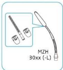 SENNHEISER MEB 102-L G - Mounting the ME 3x microphone head onto the MZH gooseneck - 4