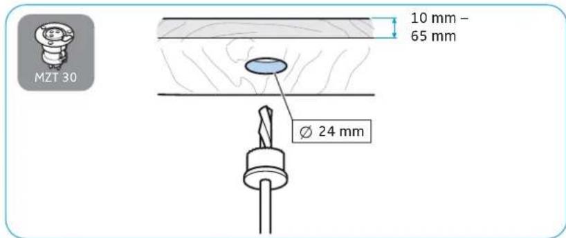 SENNHEISER MEB 102-L G - C) Ceiling-mounting a ME 3x microphone - 1