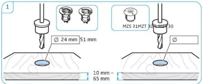 SENNHEISER MEB 102-L G - C) Mounting the MEG/MZH gooseneck microphone to the MZT table mount/MZS shock mount - 7