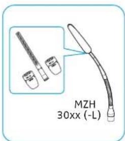 SENNHEISER MEB 102-L G - B) Mounting the MZH 3015 w gooseneck microphone to the ceiling - 1