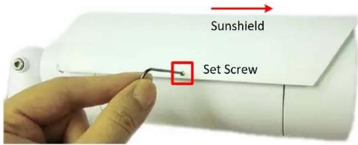 Sunshield Set Screw