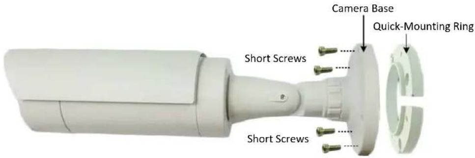 Camera Base Quick-Mounting Ring Short Screws Short Screws