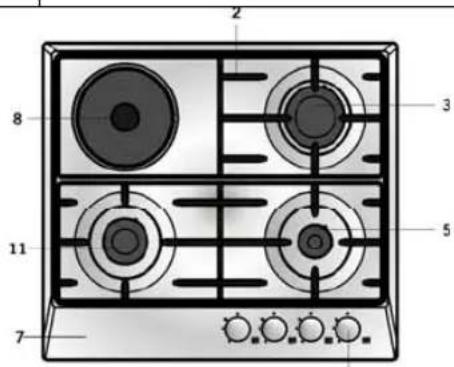 SVAN SVE4BA - DESCRIPTION OF THE COOKER AND CONTROL PANEL - 2