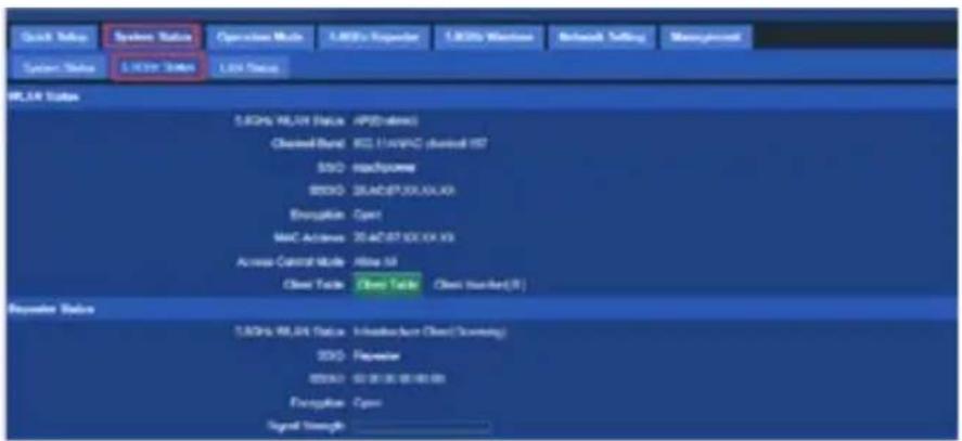Mach Power WL-CPE5G24-059 - System Status - 2