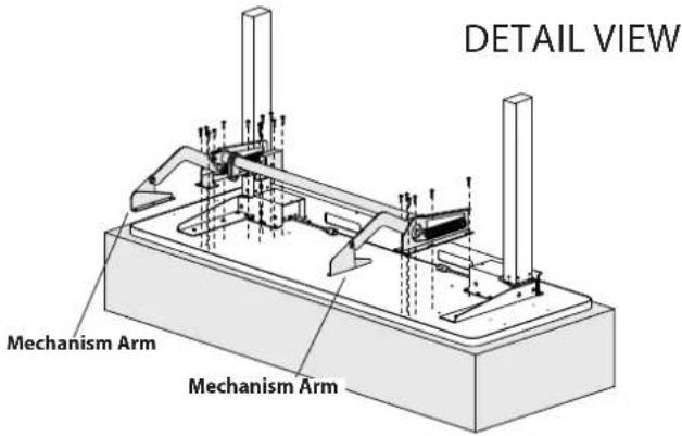DETAIL VIEW Mechanism Arm Mechanism Arm