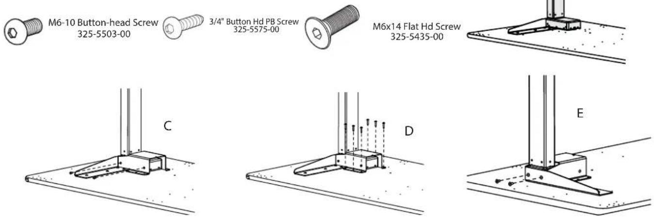 Ergotron Elevate Adjusta 60 - STEP 2 - INSTALL LEGS - 1