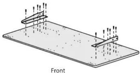 Ergotron Elevate Adjusta 60 - STEP 1 - ATTACH GUSSETS TO TOP - 1