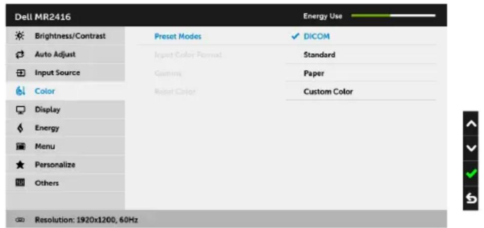 DELL MRJ9P - Preset Modes - 1