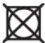 INDESIT IS31VS - Items not suitable for tumble drying - 1
