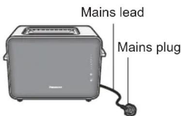 Mains lead Mains plug