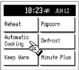 10:23 AM JUN 12 Reheat Popcorn Automatic Defrost Cooking Keep Warm Minute Plus
