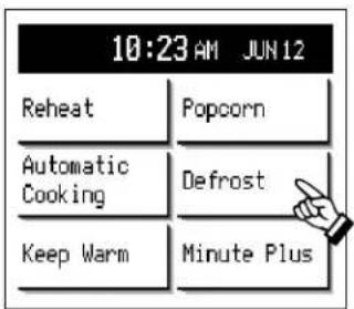 10:23 AM JUN 12 Reheat Popcorn Automatic Defrost Cooking Keep Warm Minute Plus