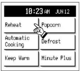 10:23 AM JUN 12 Reheat Popcorn Automatic Defrost Cooking Defrost Keep Warm Minute Plus