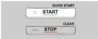 QUICK START ○ START CLEAR — STOP
