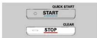 QUICK START ○ START CLEAR ○ STOP