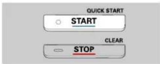 QUICK START ○ START CLEAR ○ STOP