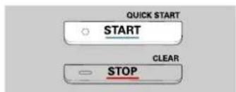 QUICK START START CLEAR STOP