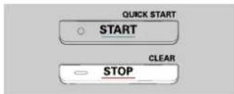 QUICK START ○ START CLEAR ○ STOP