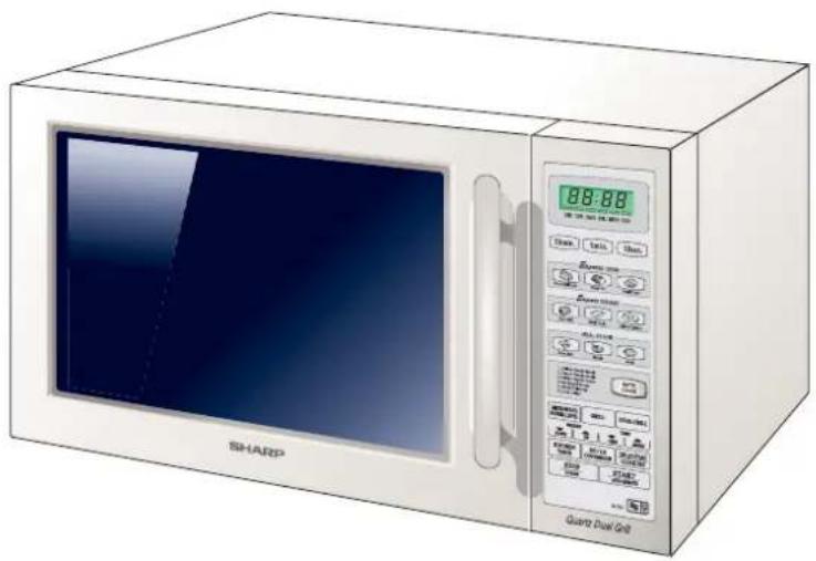 SHARP R-757M - OPERATION MANUAL with COOKBOOK - 1