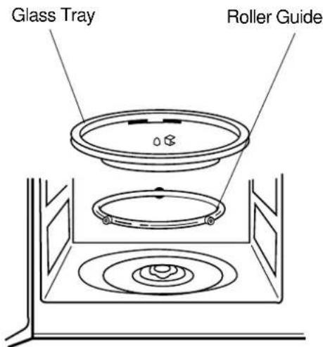 DAEWOO KOR-6CDS8 - GLASS TRAY - 1
