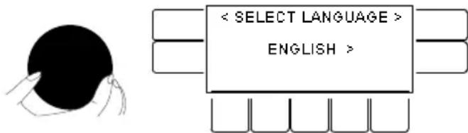 < SELECT LANGUAGE > ENGLISH >